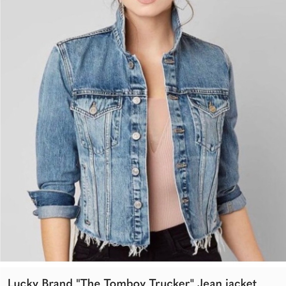 Lucky Brand The Tomboy Jean Jacket size Small RARE